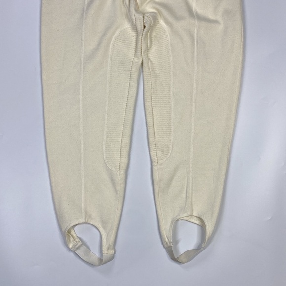 Vintage Jeremy Beau By Golden Touch Off White Stirrup Pants Size Large 80s - Picture 3 of 12
